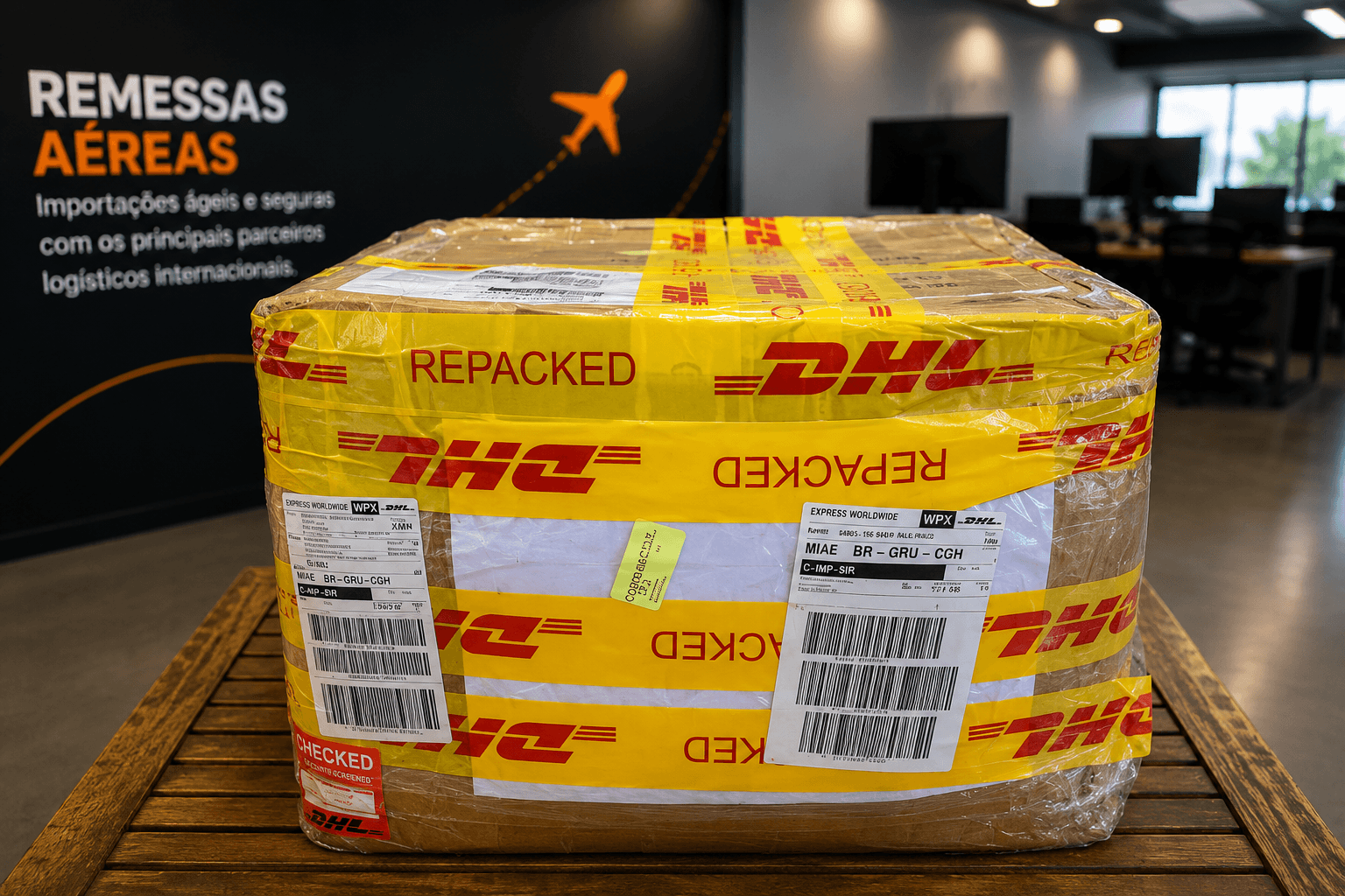 Caixas DHL/UPS